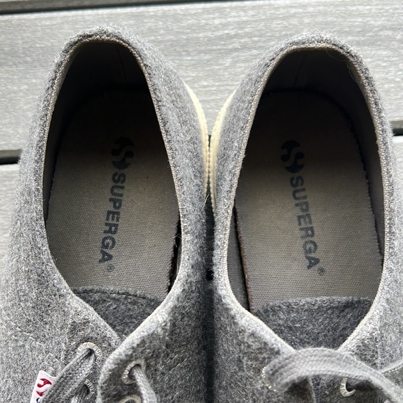 Women’s Superga Charcoal Grey wool blend sneakers size 9. Exc pre-worn cond. - Picture 9 of 12